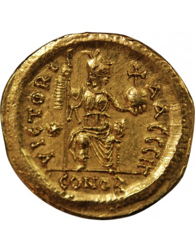 JUSTINIEN Ier﻿﻿ - SOLIDUS OR 542 / 565 CONSTANTINOPLE