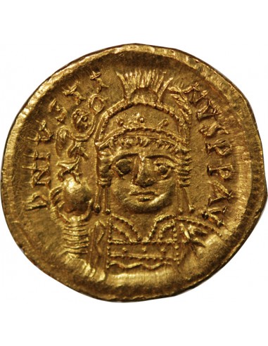 JUSTINIEN Ier﻿﻿ - SOLIDUS OR 542 / 565 CONSTANTINOPLE