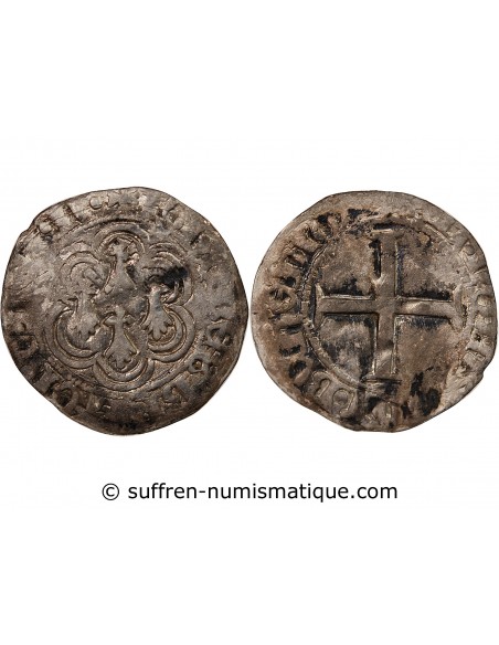 DUCHÉ DE BRETAGNE, JEAN V - BLANC DIT A L'HEXALOBE 1399 / 1442 NANTES