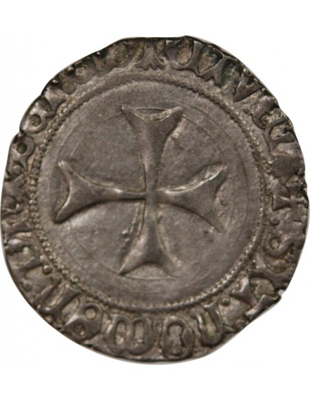 DUCHÉ DE BRETAGNE, FRANCOIS I et II - BLANC A LA TARGE 1442 / 1488 NANTES