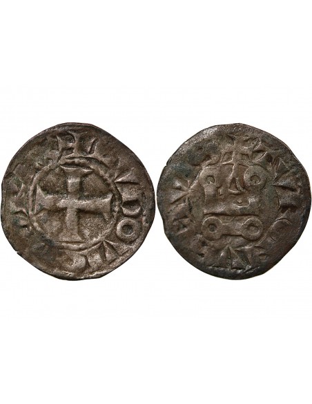 LOUIS IX, dit SAINT LOUIS - DENIER TOURNOIS 1240 / 1270﻿