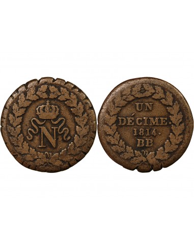 SIEGE DE STRASBOURG, NAPOLEON Ier - DECIME 1814 BB