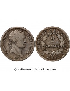 NAPOLEON Ier - 2 FRANCS ARGENT 1811 A PARIS