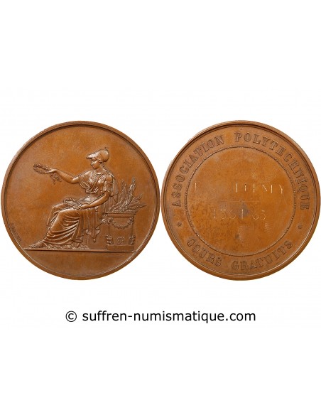 ASSOCIATION POLYTECHNIQUE - MEDAILLE 1865