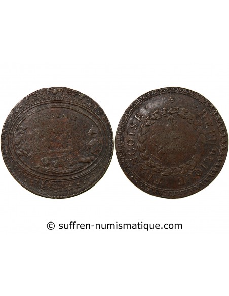 DIRECTOIRE, VILLE DE BORDEAUX - JETON 1795