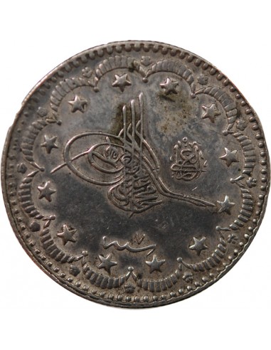 EMPIRE OTTOMAN, MEHMET V - 5 KURUS ARGENT 1327 (1915)