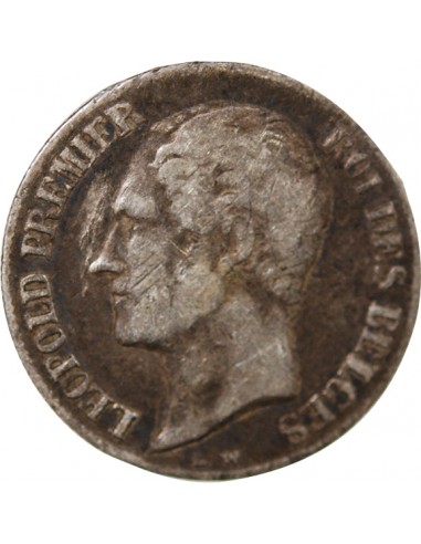 BELGIQUE, LEOPOLD Ier - 20 CENTIMES ARGENT 1858