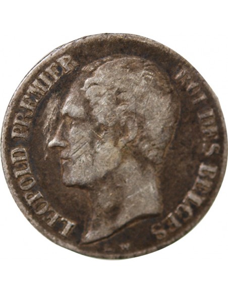 BELGIQUE, LEOPOLD Ier - 20 CENTIMES ARGENT 1858
