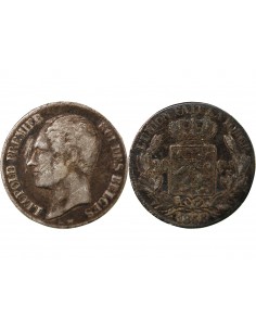 BELGIQUE, LEOPOLD Ier - 20 CENTIMES ARGENT 1858 2