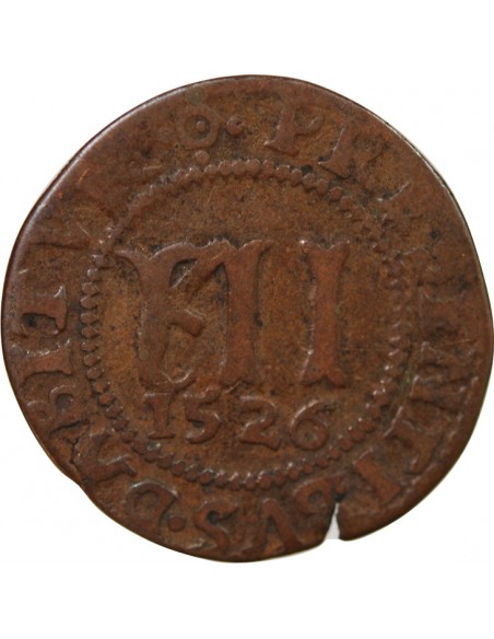 SAINT-OMER, SAINT-BERTIN – MÉREAU 12 DENIERS 1526