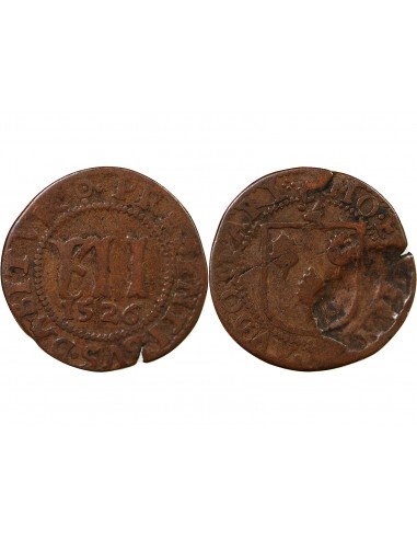 SAINT-OMER, SAINT-BERTIN – MÉREAU 12 DENIERS 1526