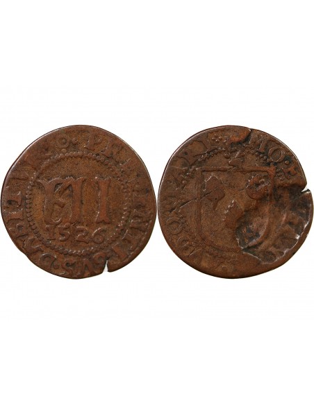 SAINT-OMER, SAINT-BERTIN – MÉREAU 12 DENIERS 1526