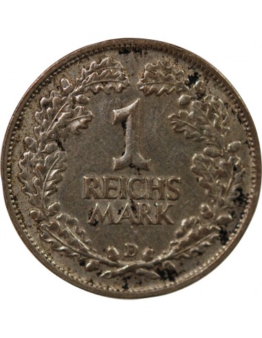 ALLEMAGNE, REPUBLIQUE DE WEIMAR - 1 MARK ARGENT 1925 D MUNICH