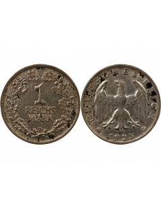 ALLEMAGNE, REPUBLIQUE DE WEIMAR - 1 MARK ARGENT 1925 D MUNICH 2