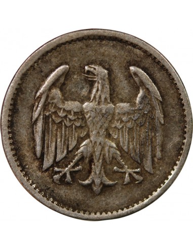 ALLEMAGNE, REPUBLIQUE DE WEIMAR - 1 MARK ARGENT 1924 J HAMBOURG