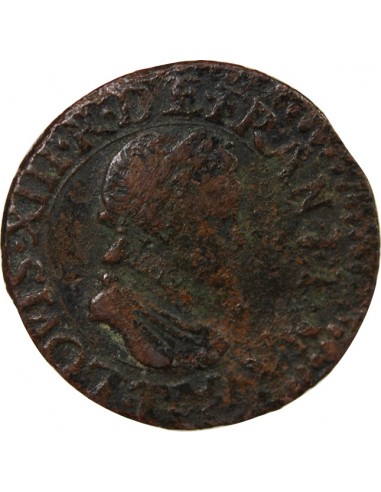 LOUIS XIII - DOUBLE TOURNOIS 1611 T NANTES