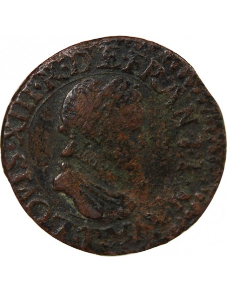LOUIS XIII - DOUBLE TOURNOIS 1611 T NANTES