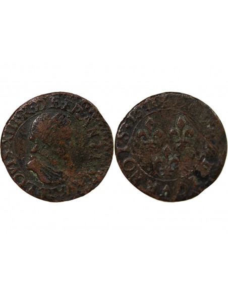 LOUIS XIII - DOUBLE TOURNOIS 1611 T NANTES