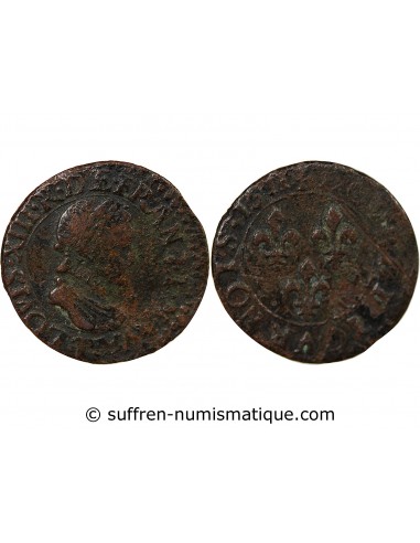 LOUIS XIII - DOUBLE TOURNOIS 1611 T NANTES