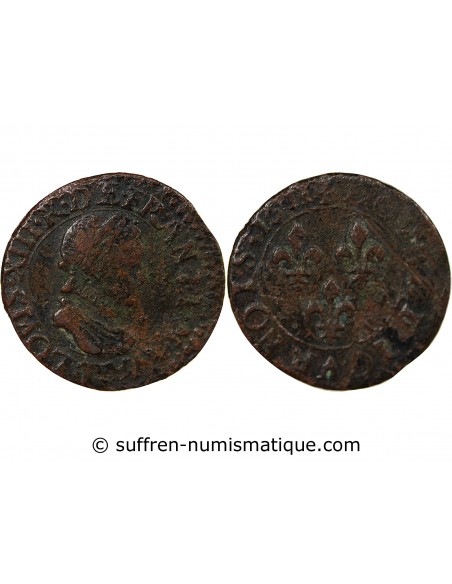 LOUIS XIII - DOUBLE TOURNOIS 1611 T NANTES