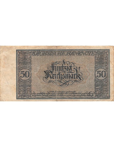 ALLEMAGNE, SÄCHSISCHE BANK - 50 MARK 1924 DRESDE