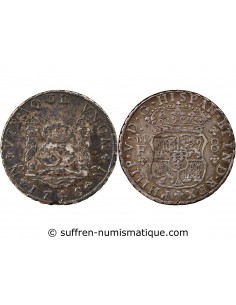MEXIQUE, PHILIPPE V - 8 REALES ARGENT 1746 MF MEXICO