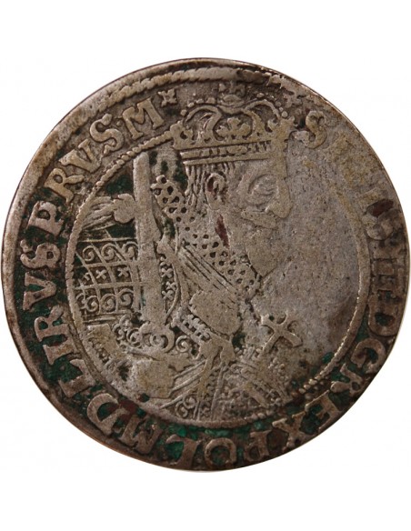 POLOGNE-LITUANIE, SIGISMOND III WASA - ORT ARGENT 1622 DYDGOSZCZ