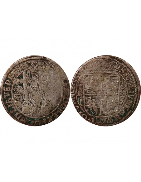 POLOGNE-LITUANIE, SIGISMOND III WASA - ORT ARGENT 1622 DYDGOSZCZ