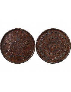 SAINTE-HELENE - 1/2 PENNY 1821 2