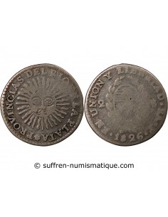 ARGENTINE, RIO DE LA PLATA - 2 SOLES ARGENT 1826