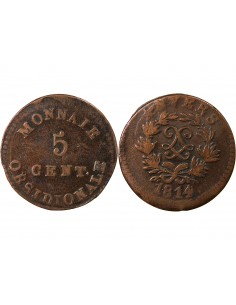 SIEGE D'ANVERS, LOUIS XVIII﻿ - 5 CENTIMES 1814 2