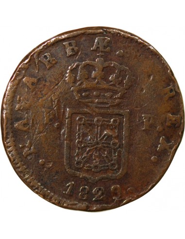 ESPAGNE, FERDINAND VII - 3 MARAVEDIS 1829 PAMPELUNE