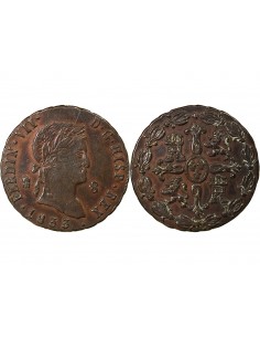 ESPAGNE, FERDINAND VII - 8 MARAVEDIS 1833 2