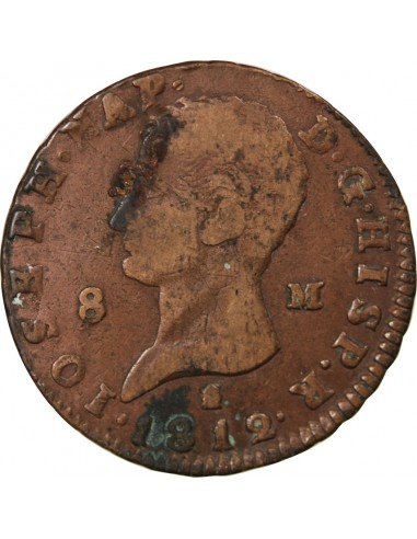 ESPAGNE, JOSEPH BONAPARTE - 8 MARAVEDIS 1812