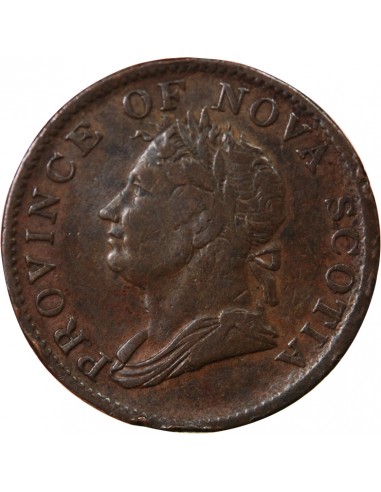 CANADA, NOUVELLE-ECOSSE, GEORGES VI - JETON 1/2 PENNY 1832