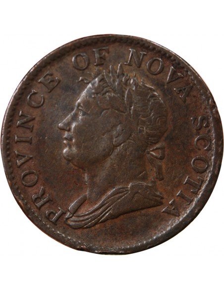 CANADA, NOUVELLE-ECOSSE, GEORGES VI - JETON 1/2 PENNY 1832
