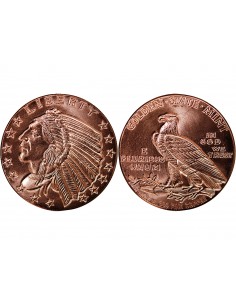 USA, TETE D'INDIEN - 1 ONCE CUIVRE 2