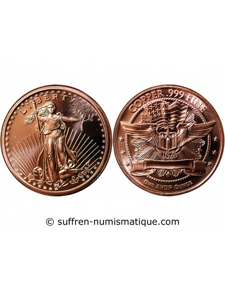 USA, SAINT-GAUDENS - 1 ONCE CUIVRE