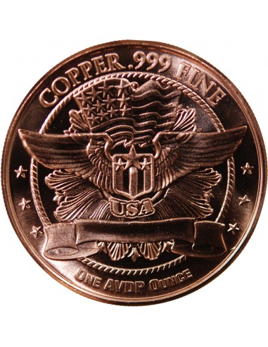 USA, WALKING LIBERTY - 1 ONCE CUIVRE