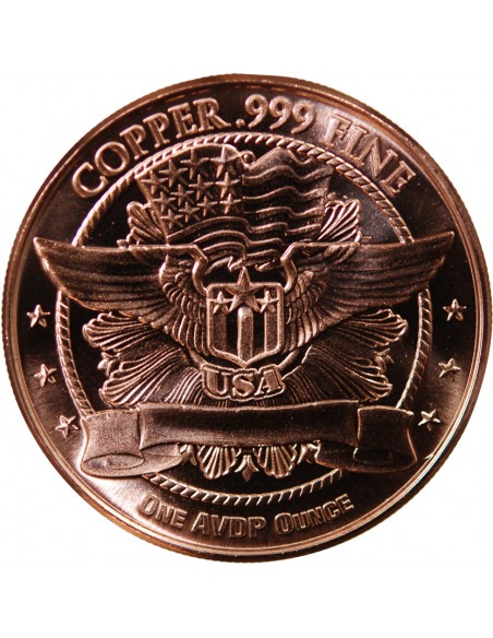 USA, WALKING LIBERTY - 1 ONCE CUIVRE