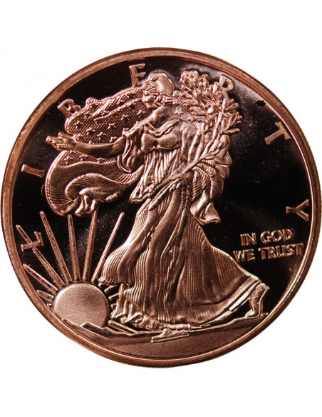 USA, WALKING LIBERTY - 1 ONCE CUIVRE