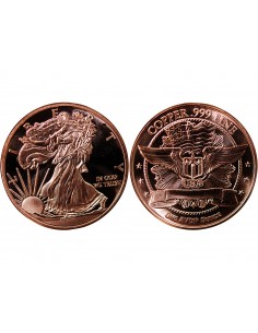 USA, WALKING LIBERTY - 1 ONCE CUIVRE 2