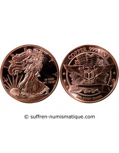 USA, WALKING LIBERTY - 1 ONCE CUIVRE