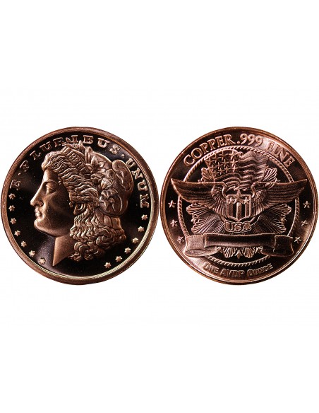 USA, MORGAN DOLLAR - 1 ONCE CUIVRE