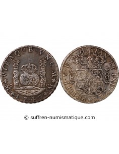 MEXIQUE, PHILIPPE V - 8 REALES ARGENT 1746 MF MEXICO