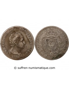 ITALIE, ROYAUME DE SARDAIGNE, CHARLES-FELIX- 5 LIRE ARGENT 1826 TURIN