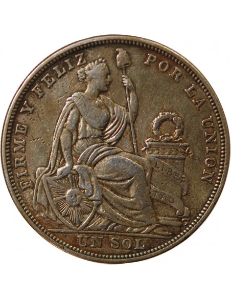 PEROU - SOL ARGENT 1923 LIMA