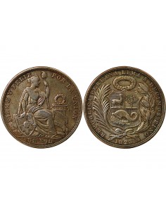 PEROU - SOL ARGENT 1923 LIMA 2