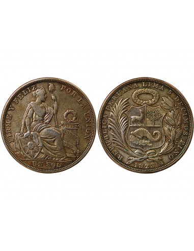 PEROU - SOL ARGENT 1923 LIMA