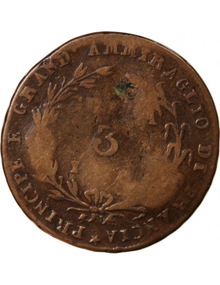 ITALIE, ROYAUME DE NAPLES, JOACHIM MURAT - 3 GRANA 1810